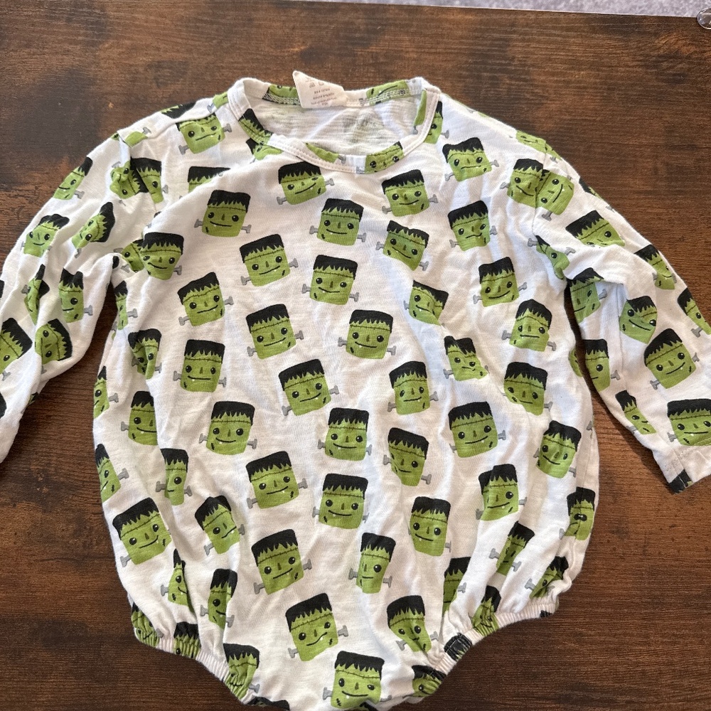 Monster bubble romper